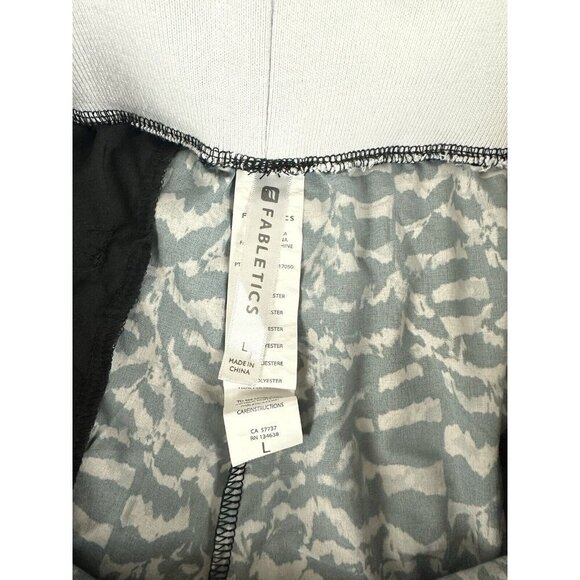 Fabletics Women's Eve Jogger Pants Black Gray Sandstorm Print Size L - Picture 10 of 16